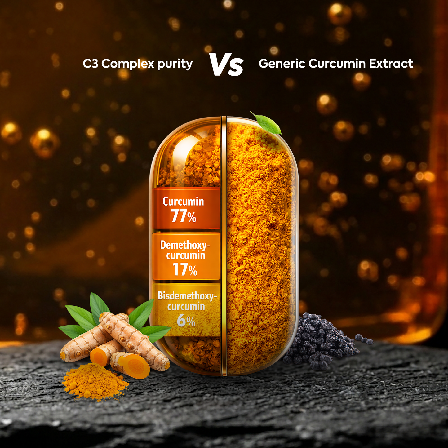 Turmeric C3 Capsules - Golden Ritual Reimagined.